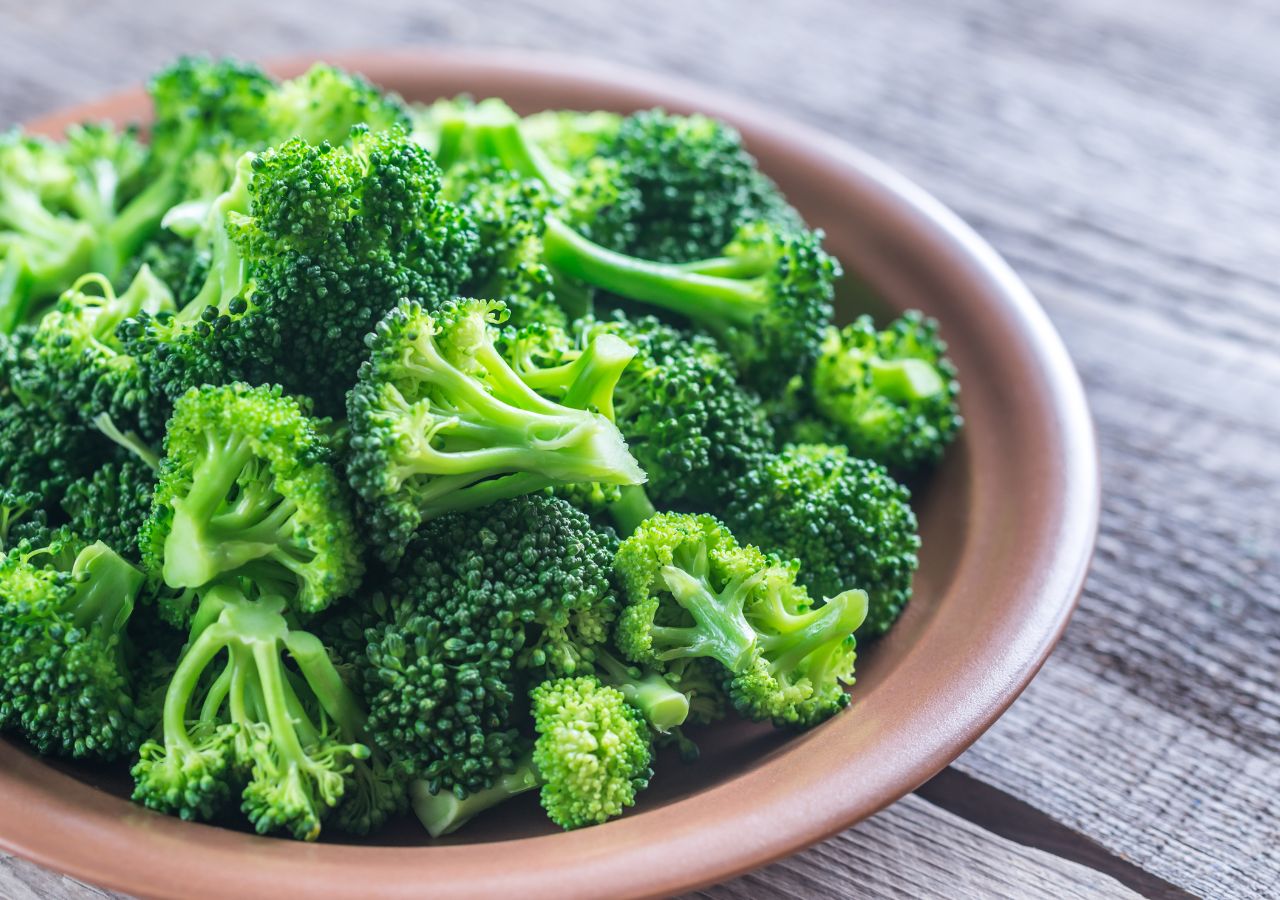 Ugotowane brokuły, mają piękny zielony kolor